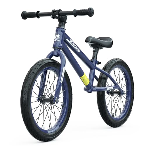 GASLIKE Laufrad 16 Zoll für Große Kinder ab 4 5 6 7 8 Jahre für Jungen und Mädchen, Fahrrad ohne Pedal, Verstellbarer Sitz, Luftbereifung, Schnelle Montage, Bequeme und Sehr Leichte